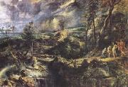 Peter Paul Rubens Stormy Landscape with Philemon und Baucis(mk08) Spain oil painting artist
